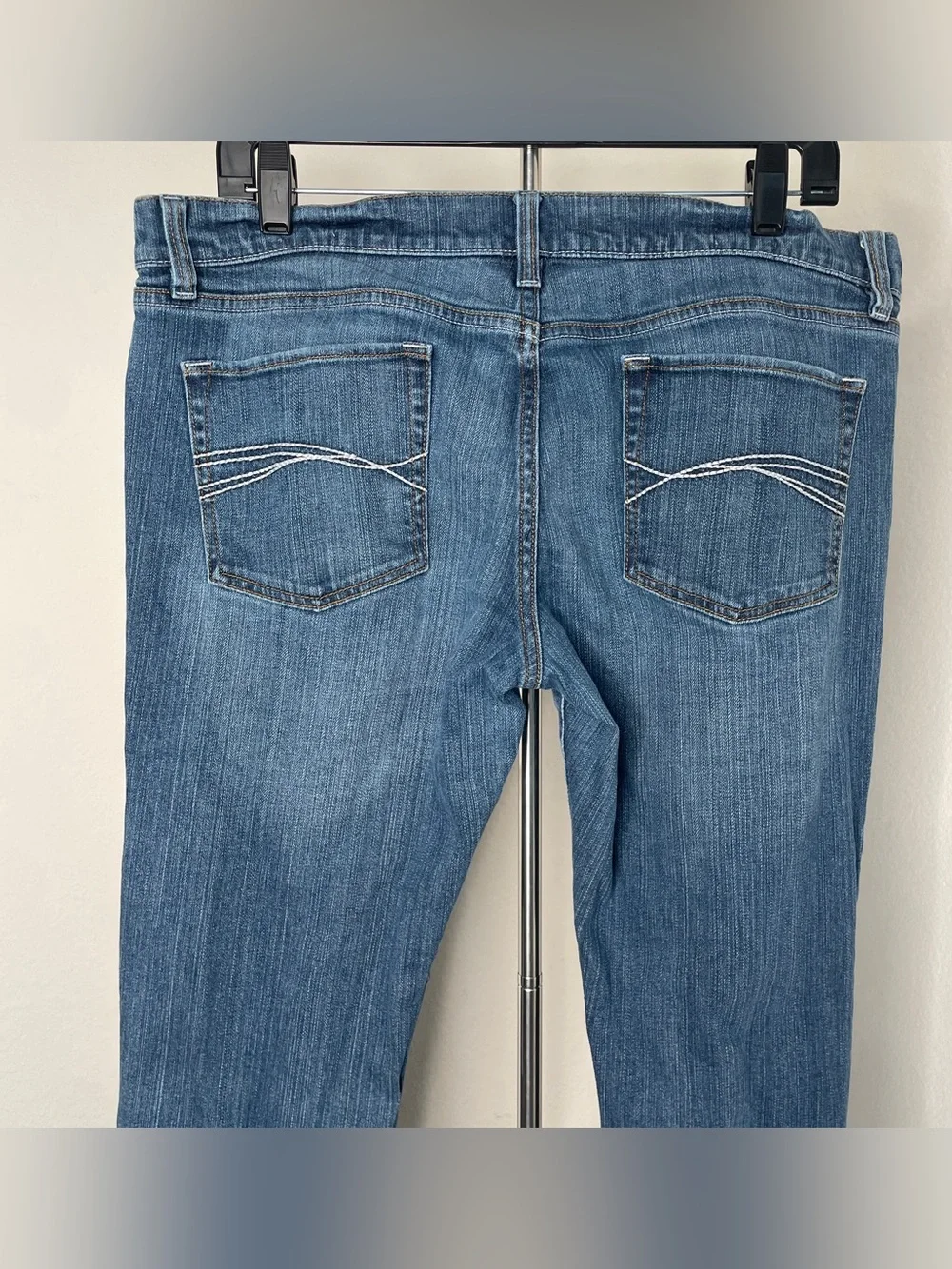 Old‎ Navy Vintage Bootcut Low Waist  Blue Stretch Jeans Western Casual Work Wear
